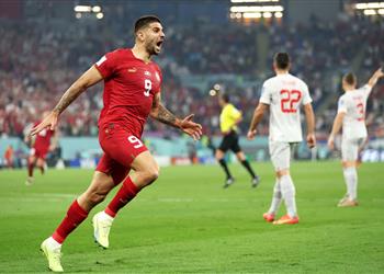 فيديو ميتروفيتش يسجل هدف تعادل صربيا أما سويسرا في كأس العالم