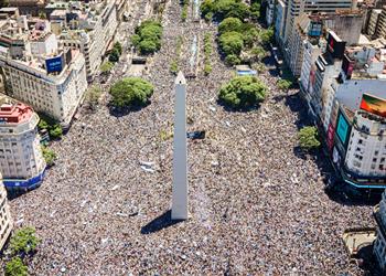 رقم مذهل ESPN تكشف عدد جماهير الأرجنتين في احتفالات التتويج بـ كأس العالم