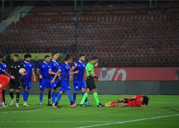 فيديو أسوان ينتزع فوز ا قاتل ا على المصري في الدوري