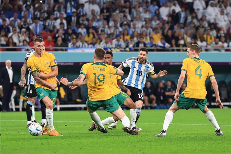 فيديو | ميسي يسجل هدف الأرجنتين الأول أمام أستراليا - بطولات