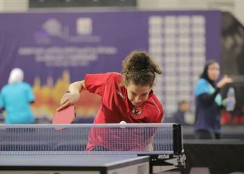 سيدات الأهلي تهزمن عالي البحريني وتتو جن بلقب البطولة العربية لتنس الطاولة