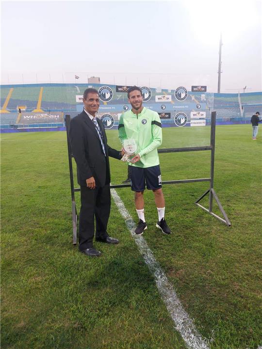 رمضان صبحي رجل مباراة بيراميدز والمقاولون العرب في الدوري