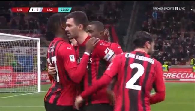 ملخص مباراة ميلان ولاتسيو 4 0 كأس ايطاليا