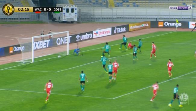 اول فرصة خطيره للوداد البيضاوي علي مرمي ساجرادا بدوري ابطال افريقيا