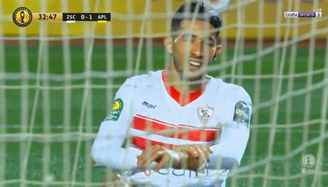 احمد فتوح يهدر فرصة هدف امام بترو اتليتكو بدوري ابطال افريقيا