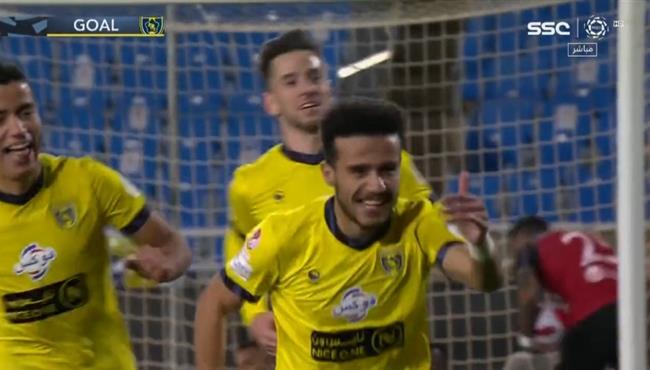 هدف مصطفي فتحي الاول في مرمي الرائد بالدوري السعودي