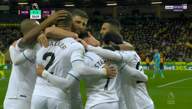 اهداف مباراة مانشستر سيتي ونورويتش سيتي 4 0 الدوري الانجليزي