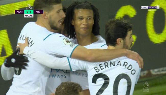 ملخص مباراة مانشستر سيتي ونورويتش سيتي 4 0 الدوري الانجليزي