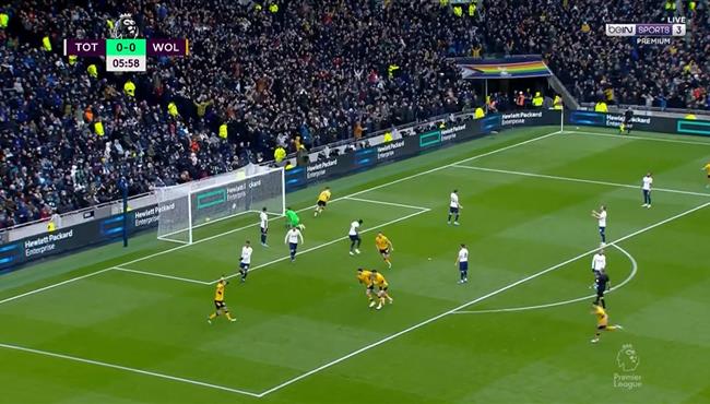 اهداف مباراة توتنهام وولفرهامبتون 0 2 الدوري الانجليزي