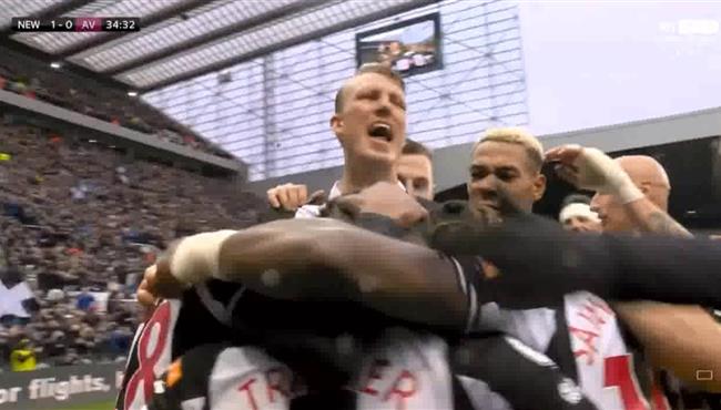 هدف فوز نيو كاسل علي استون فيلا 1 0 الدوري الانجليزي