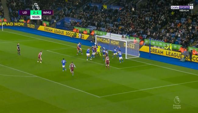 اهداف مباراة ليستر سيتي ووست هام 2 2 الدوري الانجليزي