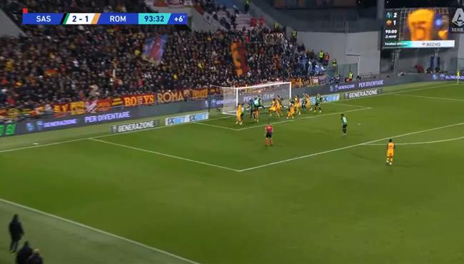 اهداف مباراة روما وساسولو 2 2 الدوري الايطالي