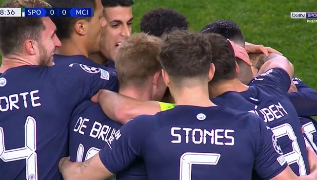 اهداف مباراة مانشستر سيتي وسبورتينج لشبونة 5 0 دوري ابطال اوروبا