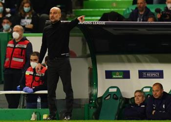 جوارديولا رغم الخماسية أمام لشبونة لم نلعب بشكل مثالي