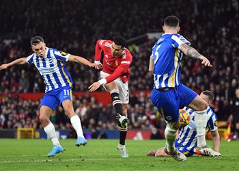 رونالدو يحقق رقم ا مميز ا بعد هدفه في مباراة مانشستر يونايتد وبرايتون