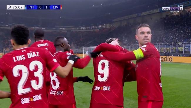 هدف ليفربول الاول في مرمي انتر ميلان بدوري ابطال اوروبا