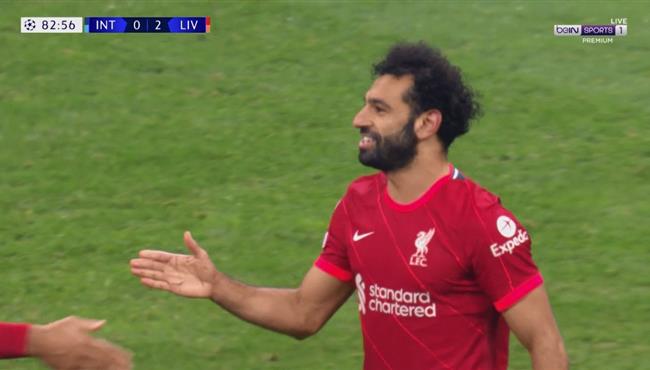 هدف محمد صلاح في مرمي انتر ميلان بدوري ابطال اوروبا