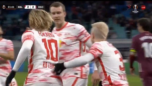 اهداف مباراة ريال سوسيداد ولايبزيج 2 2 الدوري الاوروبي