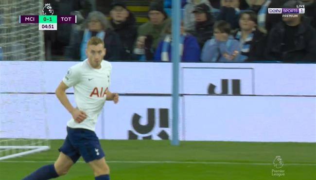 هدف توتنهام الاول في مرمي مانشستر سيتي ديان كولوسيفسكي