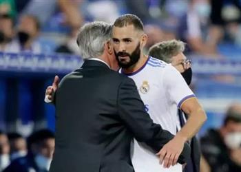 أنشيلوتي ي لمح لغياب بنزيما عن مباراة ريال مدريد وبلباو ويؤكد ليس بسبب باريس سان جيرمان