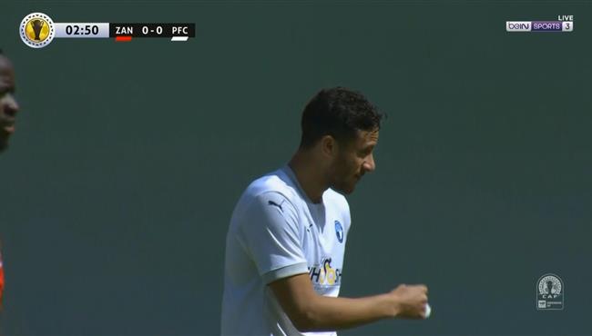 تصدي حارس زاناكو يحرم رمضان صبحي من تسجيل هدف محقق