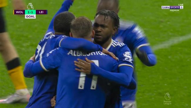 هدف تعادل ليستر سيتي مع ولفرهامبتون 1 1 الدوري الانجليزي