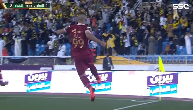 هدف عبد الرزاق حمد الله القاتل في مرمي التعاون بكاس خادم الحرمين