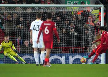 فيديو محمد صلاح يسجل هدف ليفربول الأول أمام ليدز يونايتد