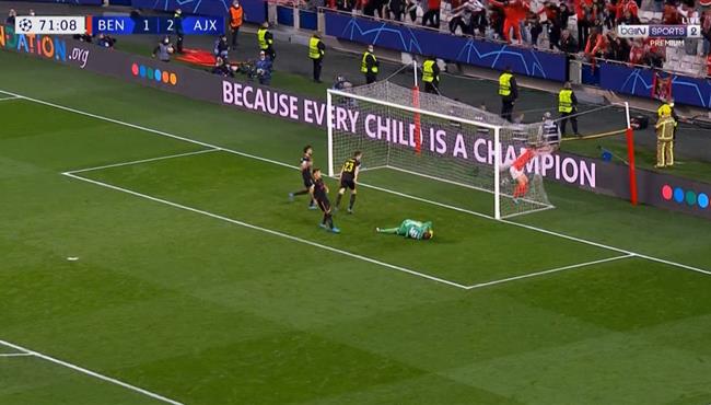 اهداف مباراة اياكس وبنفيكا 2 2 دوري ابطال اوروبا