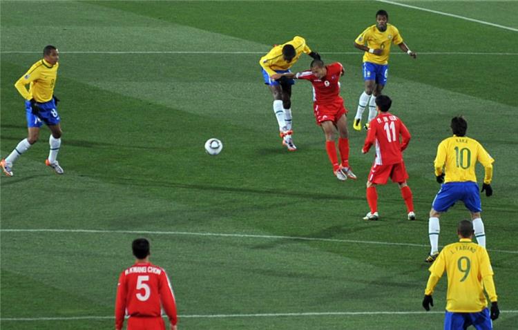 البرازيل وكوريا الشمالية في كاس العالم 2010