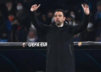 تشافي بعد رباعية برشلونة أمام نابولي لسنا المرشحين ولم نقم بأي شيء بعد