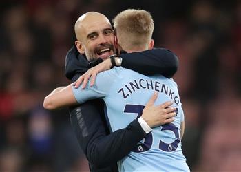 جوارديولا يوضح موقف زينتشينكو من مباراة إيفرتون بعد غزو أوكرانيا