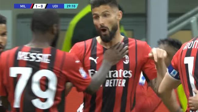 اهداف مباراة ميلان واودينيزي 1 1 الدوري الايطالي