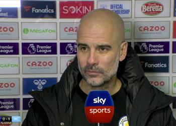 جوارديولا قدمنا كل شيء للفوز أمام إيفرتون وكان لدينا حظ جيد