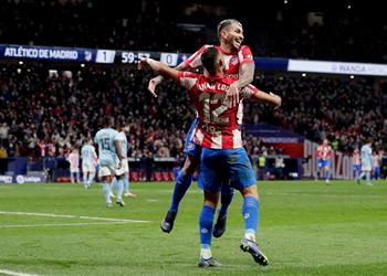 أتلتيكو مدريد يتخطى سيلتا فيجو بثنائية في الدوري الإسباني