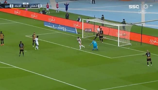 هدف الاهلي السعودي الاول في مرمي الاتحاد كارلوس ادواردو