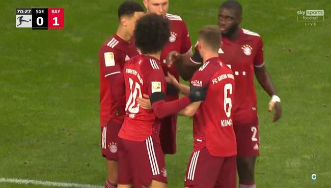 هدف فوز بايرن ميونخ علي اينتراخت فرانكفورت 1 0 الدوري الالماني