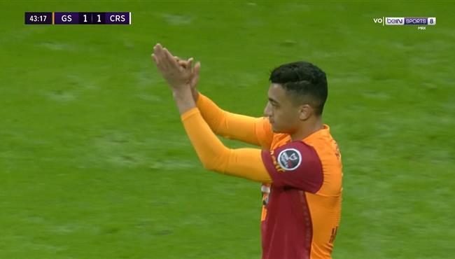 ملخص لمسات مصطفي محمد في مبارة جالطة سراي وريزة سبور بالدوري التركي