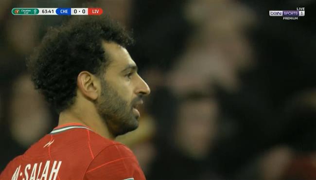 محمد صلاح يهدر انفراد تام في مباراة ليفربول وتشيلسي