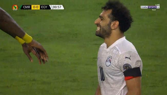 فرصة خطيره لمحمد صلاح علي مرمي الكاميرون بكاس امم افريقيا