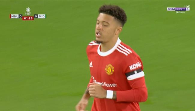 العارضة تحرم سانشو من تسجيل هدف امام ميدلسبروه