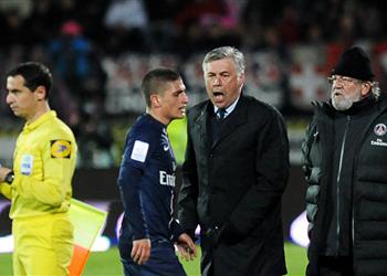 فيراتي يروي تفاصيل حديثه الأول مع أنشيلوتي في باريس سان جيرمان