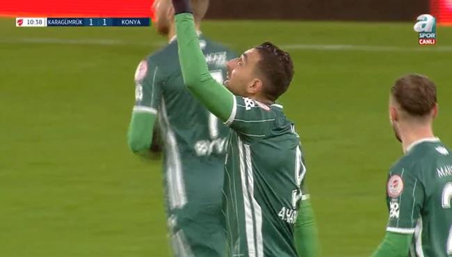 هدف احمد حسن كوكا الاول في مباراة كونيا سبور وفاتح قرا جمرك بكأس تركيا