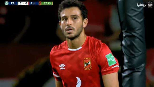 حمدي فتحي يهدر هدف محقق للاهلي امام بالميراس