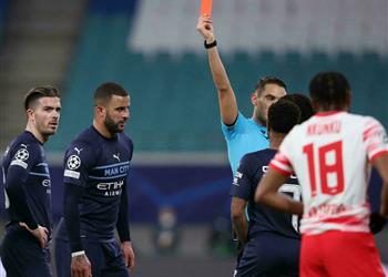 مستشهد ا بتدخل جريزمان مانشستر سيتي يستأنف ضد طرد كايل ووكر قبل مواجهة لشبونة