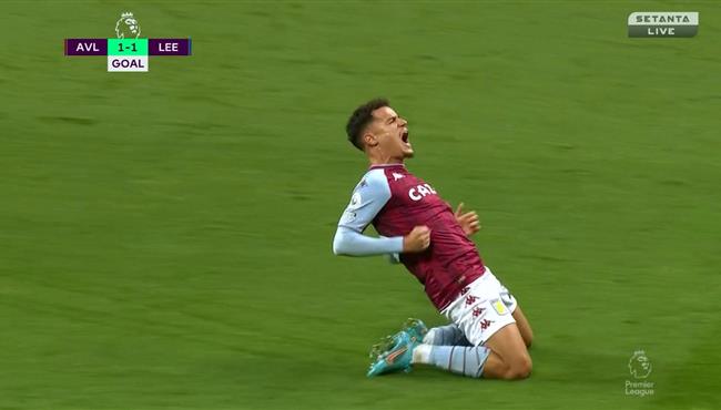 هدف كوتينيو في مرمي ليدز يونايتد بالدوري الانجليزي