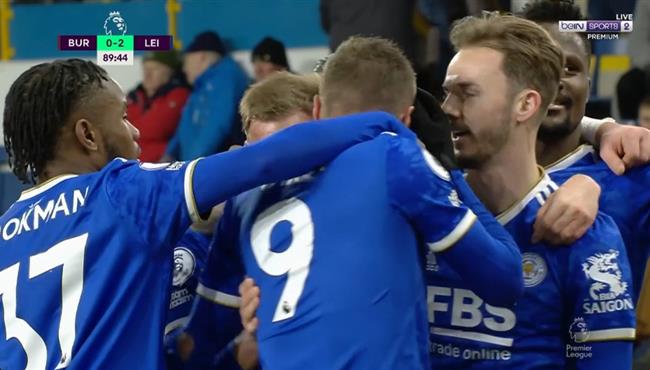 اهداف مباراة ليستر سيتي وبيرنلي 2 0 الدوري الانجليزي