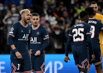 ماركا مشاجرة بالأيدي بين نيمار وزميله في باريس سان جيرمان بعد الهزيمة من ريال مدريد