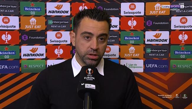 تصريحات تشافي بعد مباراة برشلونة وجالطة سراي بالدوري الاوروبي