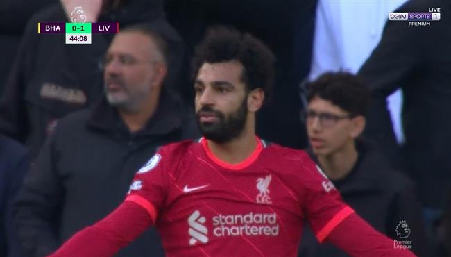 فرصة محمد صلاح الخطيرة علي مرمي برايتون وانفعال يورجن كلوب